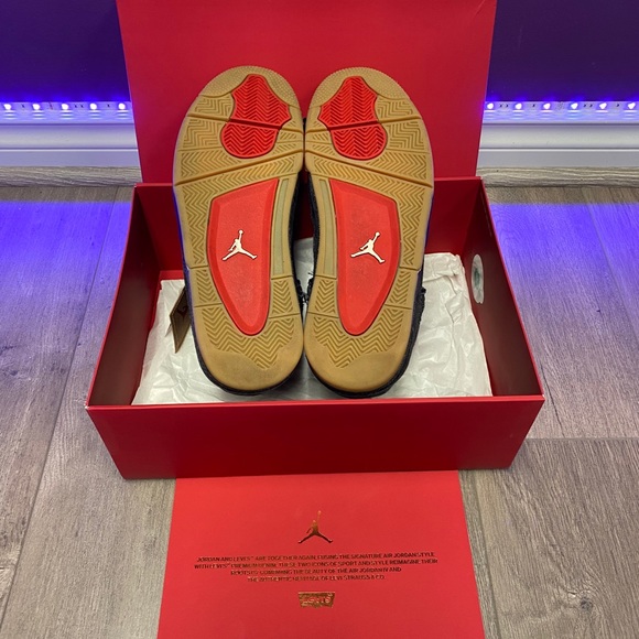 Jordan 4 Retro “Levi” Black - Picture 3 of 3